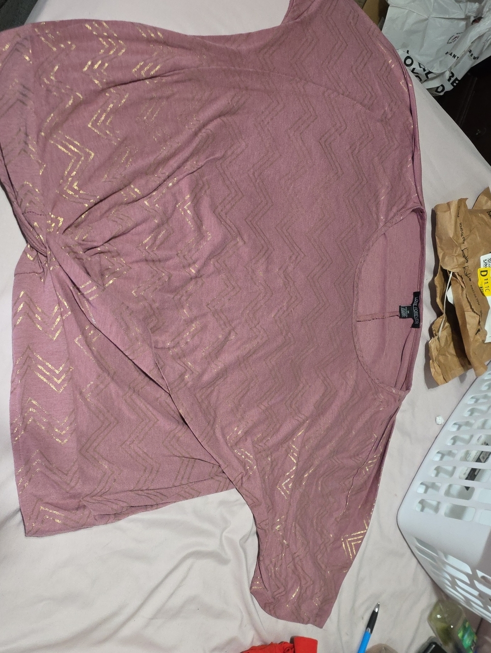 Love Forever Mauve Pink Top - 3X